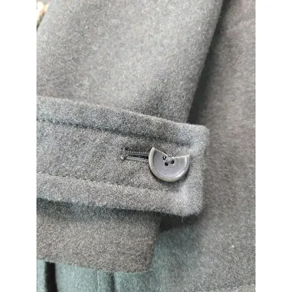 J Crew Green Melton Wool Toggle Duffle Coat Jacket Womens Size 6 Small S